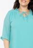 Picture of PLUS SIZE DRESS WITH FLARED SLEEVE